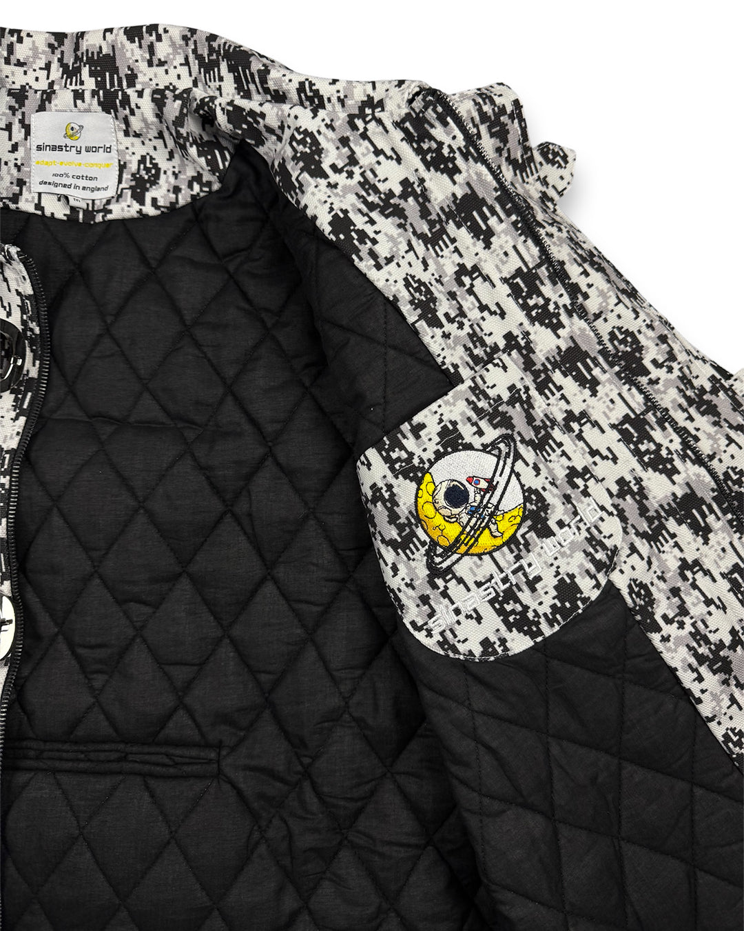 Frosty Camo Denim Jacket Boxy Crop fit  (Medium)