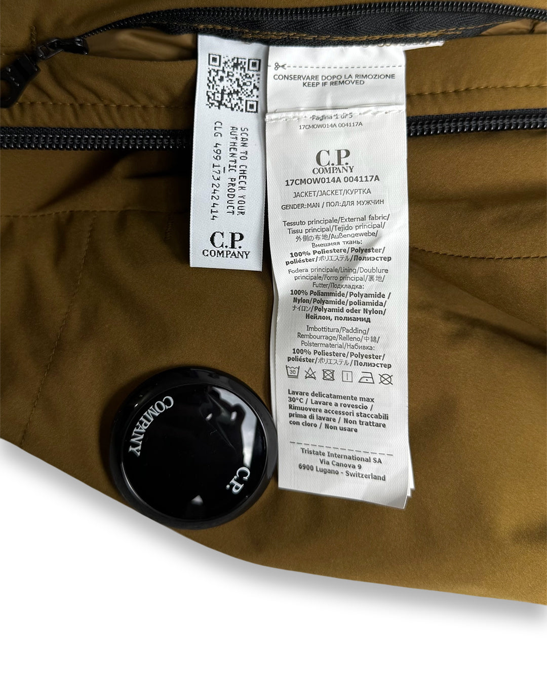 CP Company Pro-Tek Brown Beige Jacket (Small)