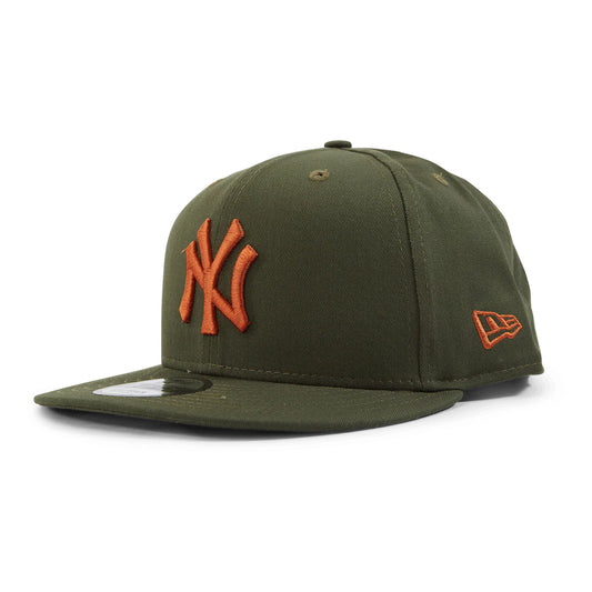 New Era Fitted Hat Olive and Orange (7 1/4)