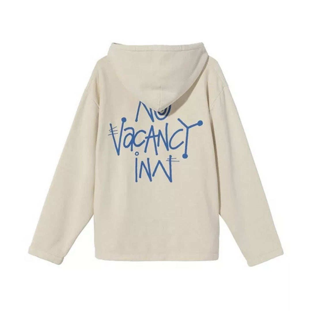 Stussy White Hoodie "No Vacancy Inn" (L)