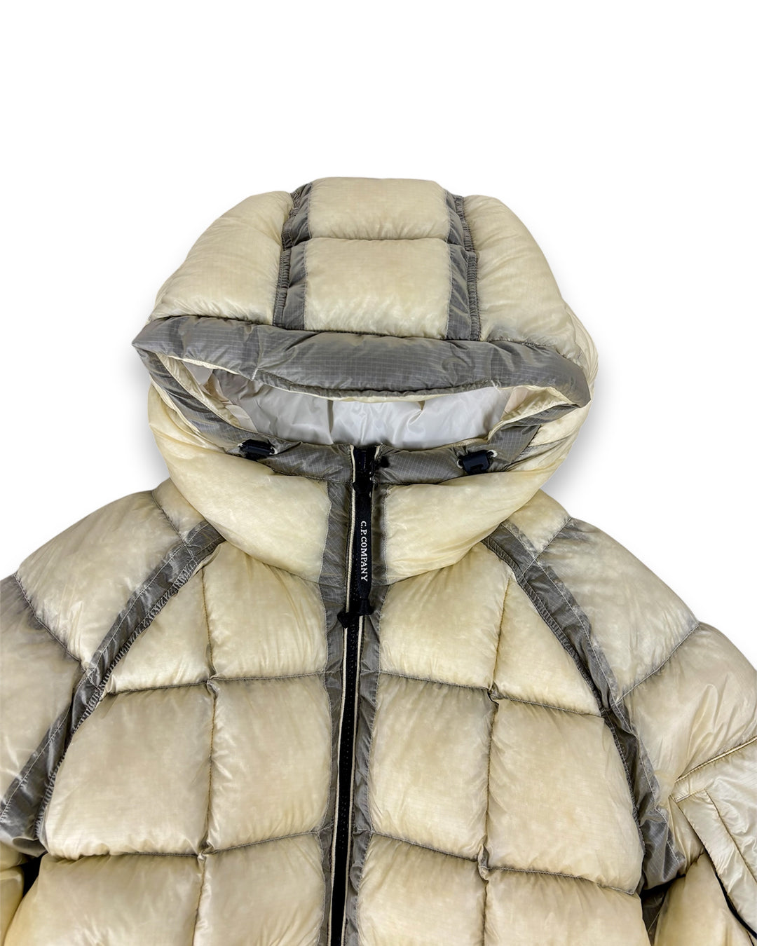 CP Company DD Shell Down Puffer Jacket Beige (Medium)