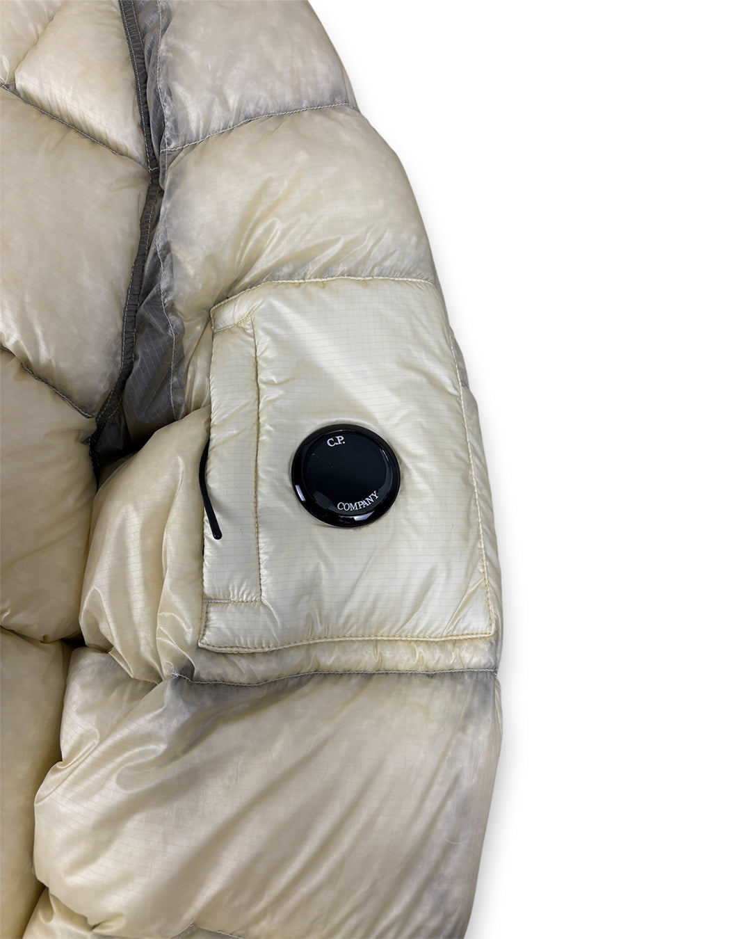 CP Company DD Shell Down Puffer Jacket Beige (Medium)