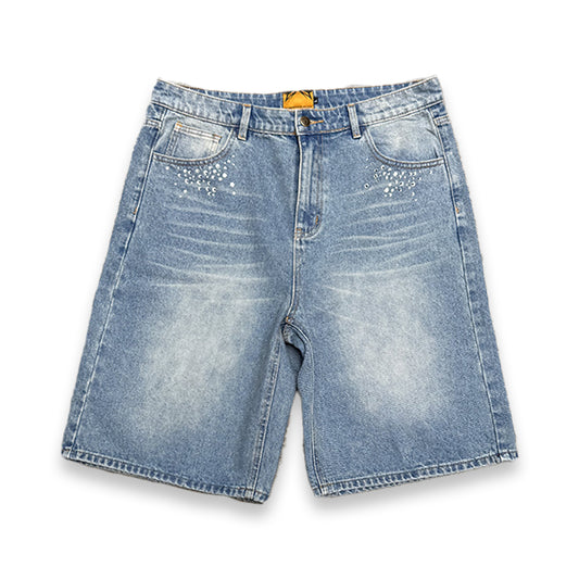 Side Art Denim Shorts (Large)