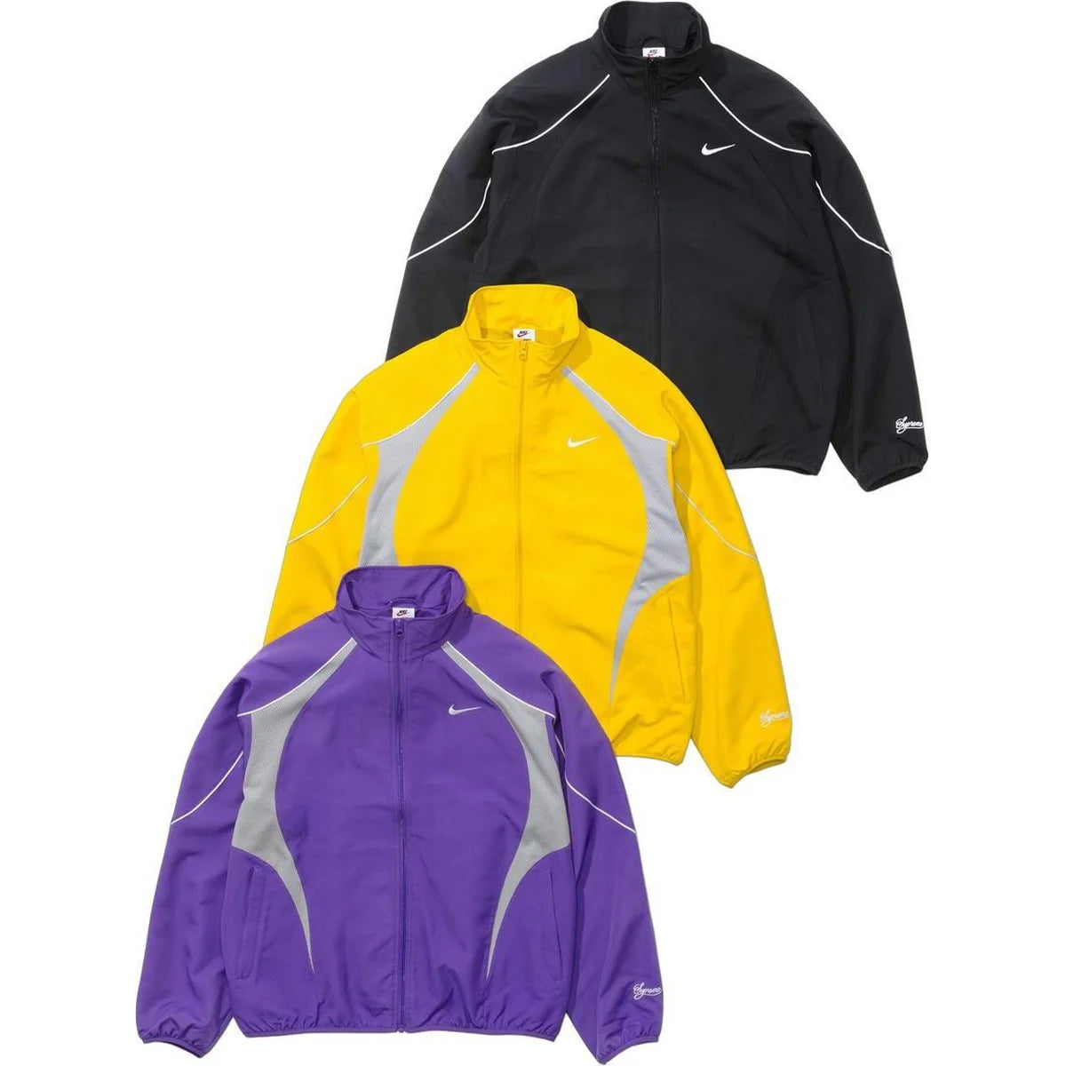Supreme Nike Track Jacket Black (M - XL)